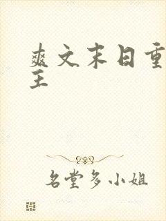 爽文末日重生女主