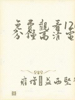 免费观看120分钟高清电视剧两个人