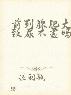 前列腺肥大会导致尿不尽吗