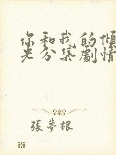 你和我的倾城时光分集剧情介绍封面