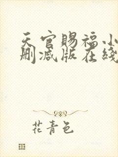天官赐福小说无删减版在线