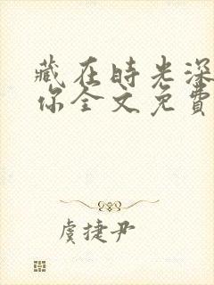 藏在时光深处的你全文免费阅读封面