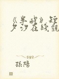 《半醒》短剧赵夕汐在线观看