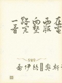 一路向西在线观看完整版电影粤语免费封面