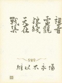 战天狼电视剧全集在线观看