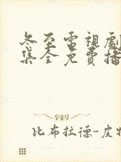 冬至电视剧36集全免费播放封面