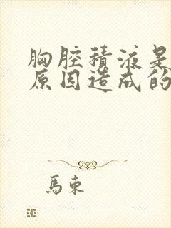 胸腔积液是什么原因造成的怎么治疗