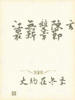 江无双陈玄小说最新章节