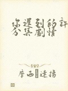 你迟到的许多年分集剧情封面