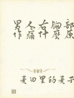 男人右胸部隐隐作痛什么原因