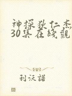 神探狄仁杰一部30集在线观看免费