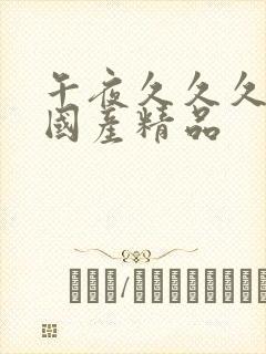 午夜久久久精品国产精品