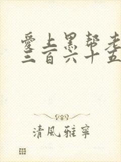 爱上黑帮老大的三百六十五天第二季封面