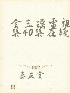 金玉瑶电视剧全集40集在线观看