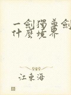 一剑独尊剑仙是什么境界