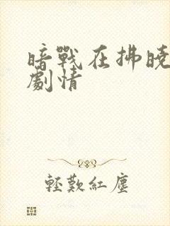 暗战在拂晓之前剧情