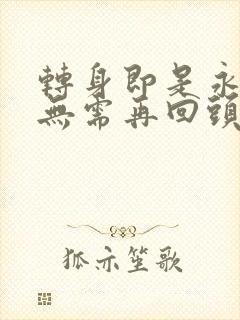 转身即是永别,无需再回头短剧免费观看封面