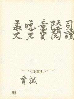 孟晚意陆司寒全文免费阅读封面