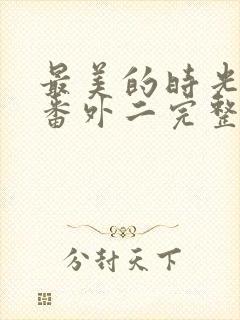 最美的时光结局番外二完整版