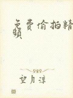 免费偷拍精品视频