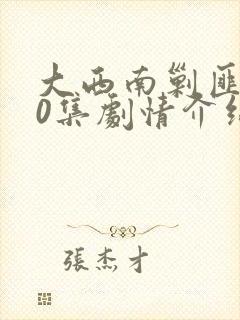 大西南剿匪记40集剧情介绍