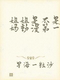 姐姐是不是良妈妈动漫第一集