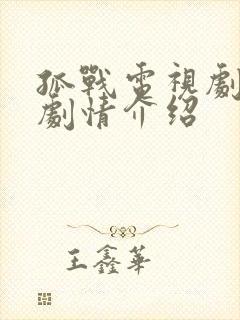 孤战电视剧全集剧情介绍