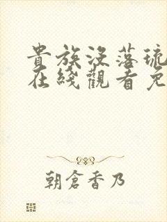贵族没落琉璃川在线观看免费全集高清汉字