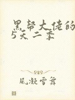 黑帮大佬的365天二季