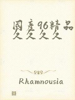 国产96精品久久久久久