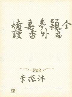 娇妻梦颖全文阅读 番外篇