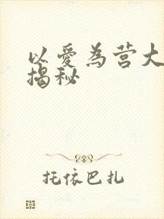 以爱为营大结局揭秘