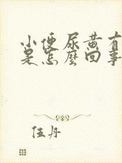 小便尿黄有异味是怎么回事封面