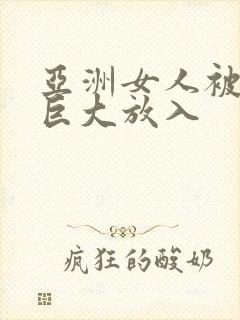 亚洲女人被黑人巨大放入