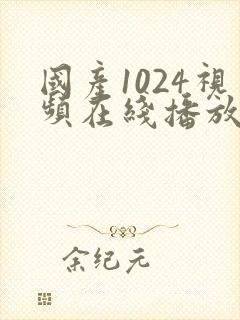 国产1024视频在线播放