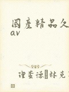 国产精品久久 av