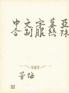 中文字幕亚洲综合制服丝袜