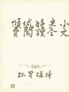 倾城时光小说免费阅读全文