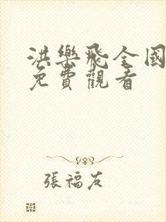 洪乐飞全国语版免费观看