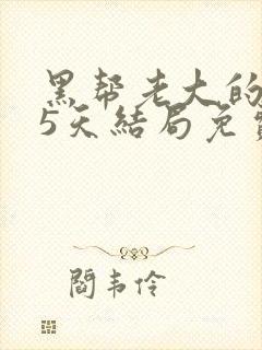 黑帮老大的365天结局免费观看全集4封面