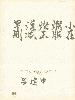 星汉灿烂小说无删减正版在线阅读