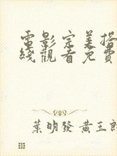 电影完美搭档在线观看免费完整版