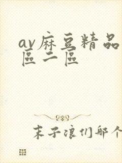 av麻豆精品一区二区