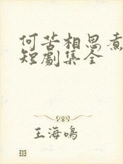 何苦相思煮余年短剧集全
