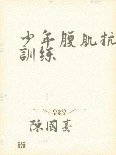 少年腹肌抗击打训练封面