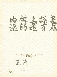内裤上总是湿漉漉的还有尿骚味怎么回事
