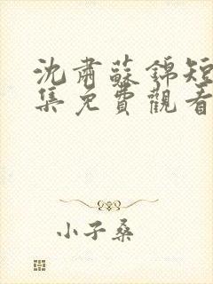 沈肃苏锦短剧全集免费观看