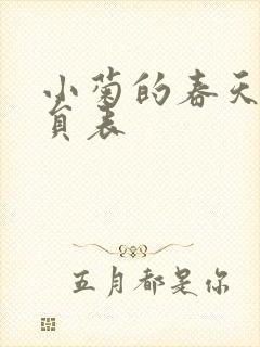 小菊的春天的演员表