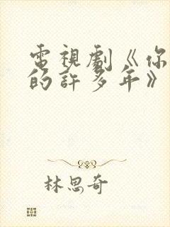 电视剧《你迟到的许多年》