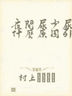 夜间尿少尿频是什么原因引起的